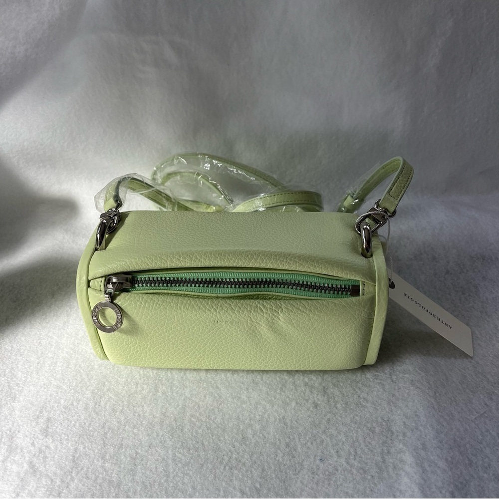 NEW HYETHE Soft Pillow Leather Mini Bag Light Lime Green Korea Crossbody